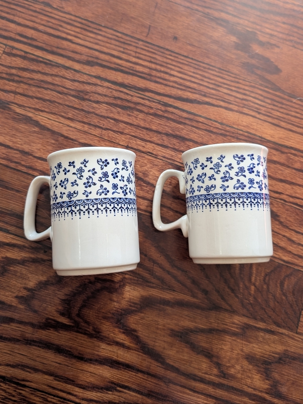 Vtg English Ironstone Mugs Provence 💙 Set Of 2